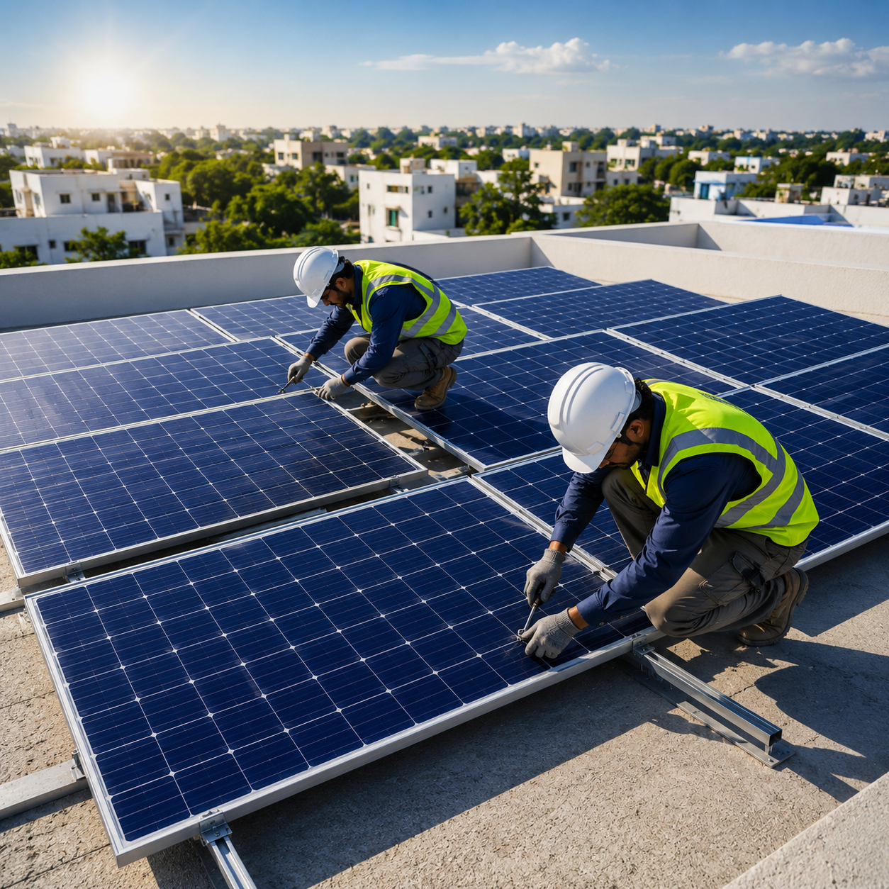 Solar panel installation